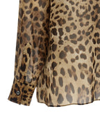 Dolce & Gabbana Brown Silk Blouse