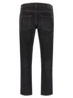 Hugo Boss Black Cotton Straight-Leg Jeans