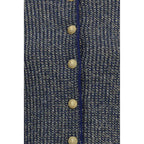 Balmain Blue Polyamide Cardigan