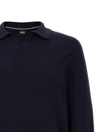 Hugo Boss Blue Cotton Polo Shirt