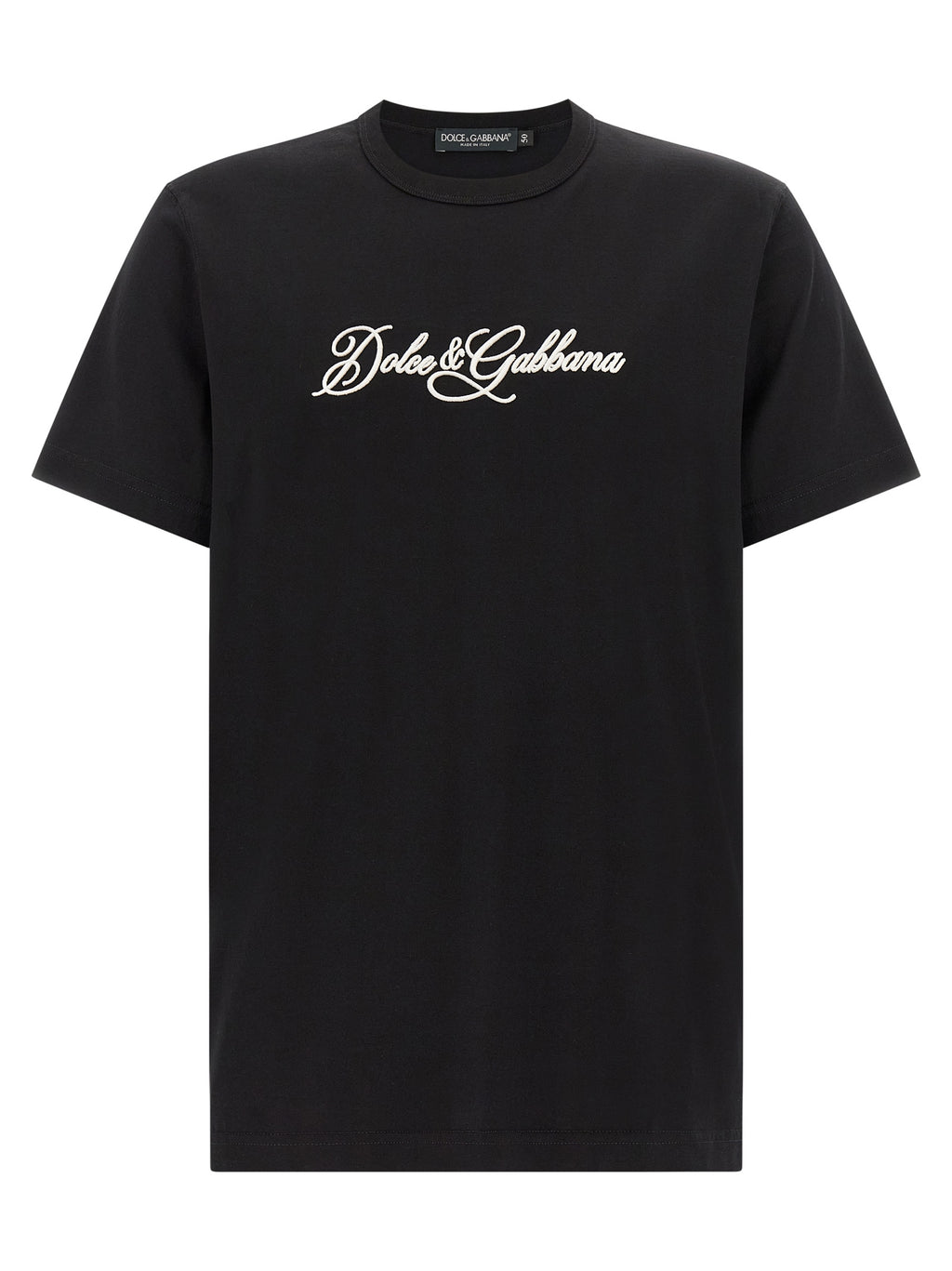 Dolce & Gabbana Black Cotton T-Shirt