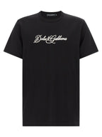Dolce & Gabbana Black Cotton T-Shirt