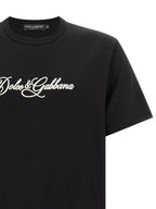 Dolce & Gabbana Black Cotton T-Shirt