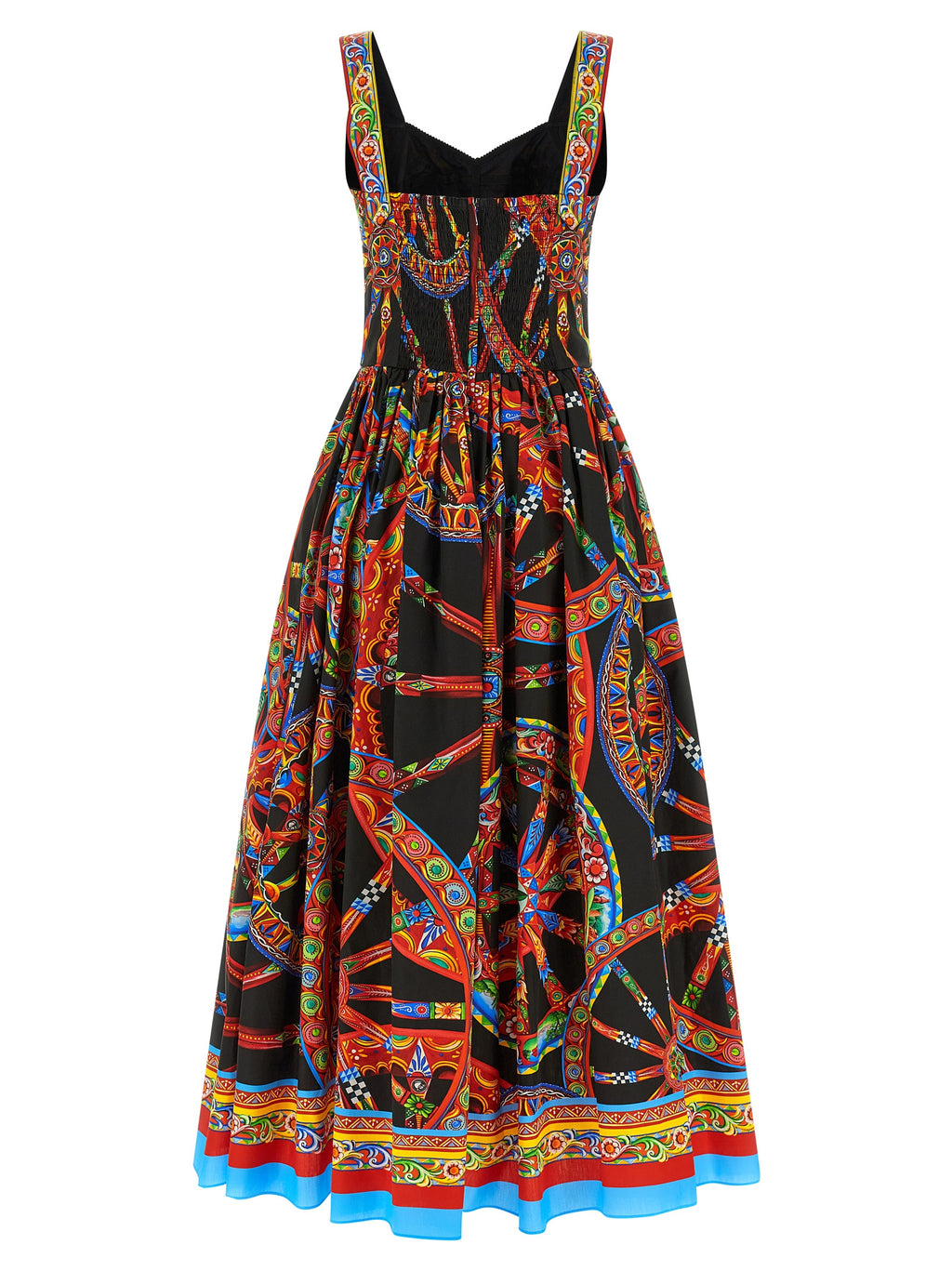 Dolce & Gabbana Multicolor Cotton Long Dress