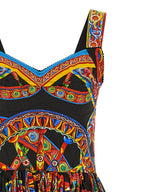 Dolce & Gabbana Multicolor Cotton Long Dress