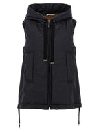 Max Mara Black Polyester Sleeveless Jacket