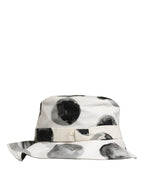 Dolce & Gabbana White Cotton Big Polka Dot Pattern Bucket Hat