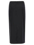 Max Mara Black Cotton Midi Skirt
