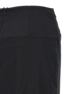 Max Mara Black Cotton Midi Skirt
