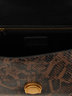 PINKO Brown Calfskin Handbag