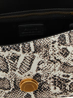 PINKO Gray Calfskin Handbag