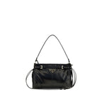 Prada Black Calf Leather Bos Taurus Handbag
