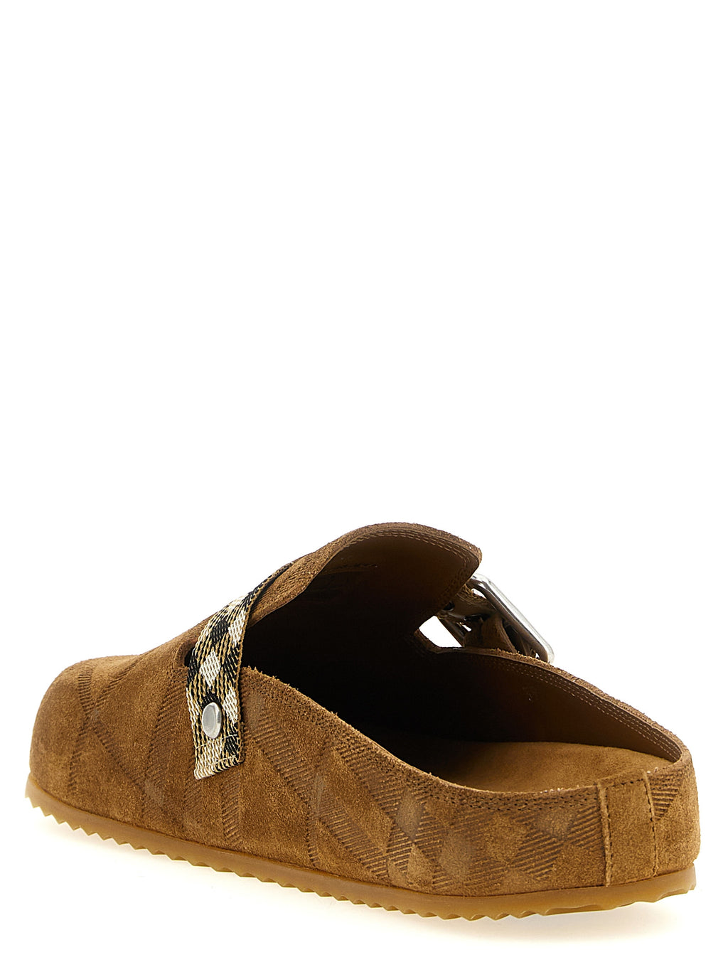 Burberry Brown Leather Clogs