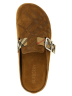 Burberry Brown Leather Clogs