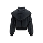The Attico Black Cotton Shell Jacket