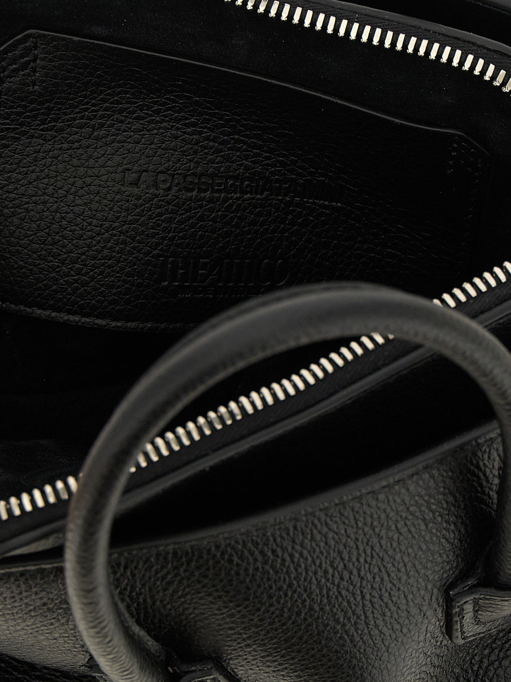 The Attico Black Bovine Leather Handbag