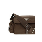 Prada Brown Recycled Polyamide Shoulder Bag