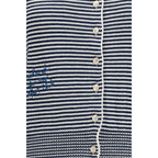 Max Mara Blue Cotton Cardigan