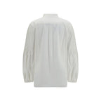 Max Mara White Cotton Blouse
