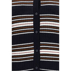 Max Mara Blue Silk Cardigan