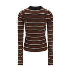 Ganni Brown Wool Oves Aries Polo Shirt