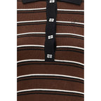 Ganni Brown Wool Oves Aries Polo Shirt