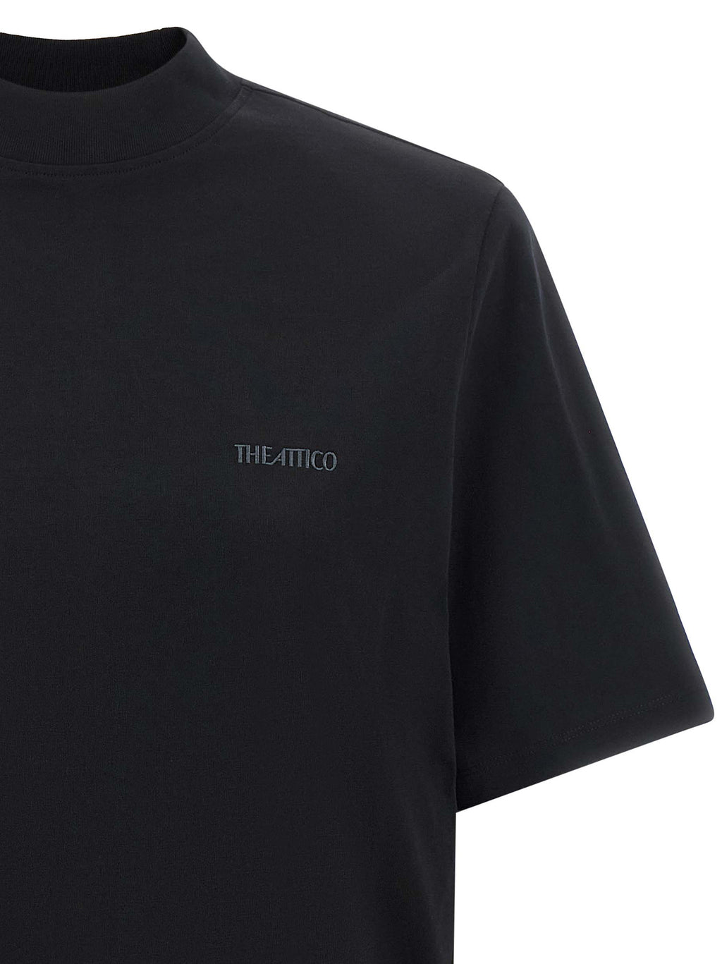 The Attico Black Cotton T-Shirt
