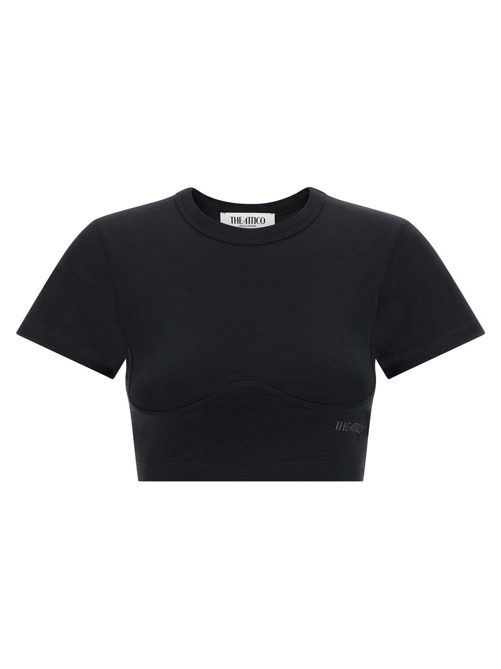 The Attico Black Cotton T-Shirt