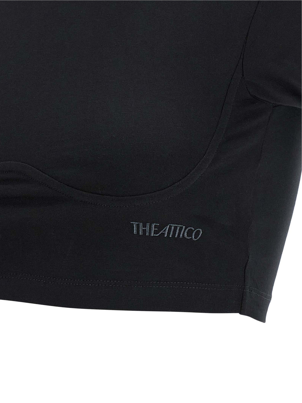 The Attico Black Cotton T-Shirt