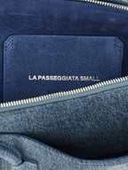 The Attico Blue Cotton Shoulder Bag