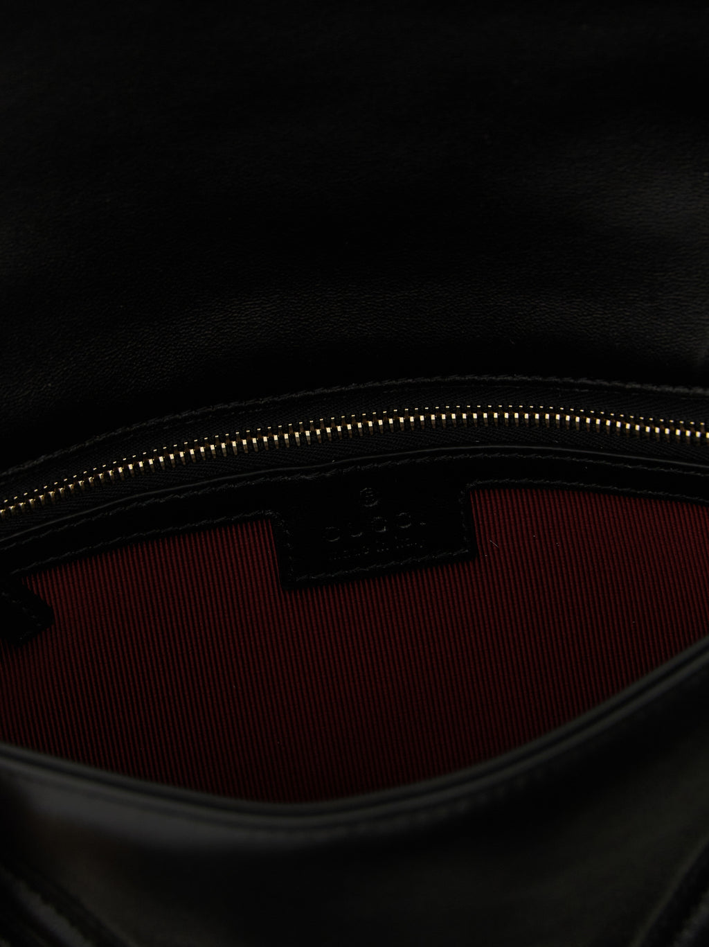 Gucci Black Lamb Leather Shoulder Bag