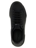 Dolce & Gabbana Black Calfskin Low Top Sneakers