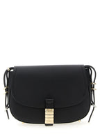PINKO Black Calfskin Crossbody Bag