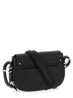 PINKO Black Calfskin Crossbody Bag