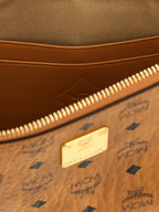 MCM Brown Polyethylene Clutch Bag