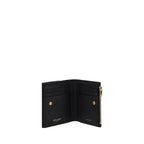 Saint Laurent Black Calf Leather Bos Taurus Wallet