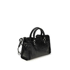 Balenciaga Black Lamb Ovis Aries Aries Shoulder Bag