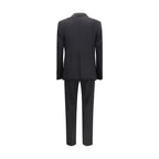 Dolce & Gabbana Black Wool Oves Aries Two-Piece Suit
