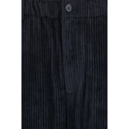 Giorgio Armani Black Viscose Casual Pants