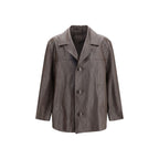 Prada Brown Lamb Leather Leather Jacket