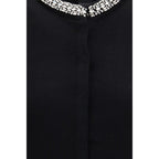 PINKO Black Wool Oves Aries Cardigan