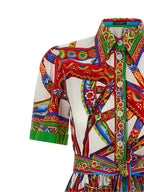 Dolce & Gabbana Multicolor Cotton Midi Dress
