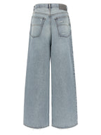 Balenciaga Blue Cotton Relaxed Fit Jeans