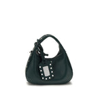 Ganni Bicolor Recycled Leather Handbag