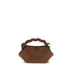 Ganni Brown Recycled Leather Handbag