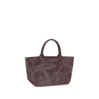Ganni Bordeaux Recycled Cotton Shoulder Bag