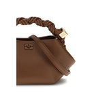Ganni Brown Recycled Leather Handbag