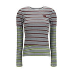 Ganni Gray Cotton Sportswear