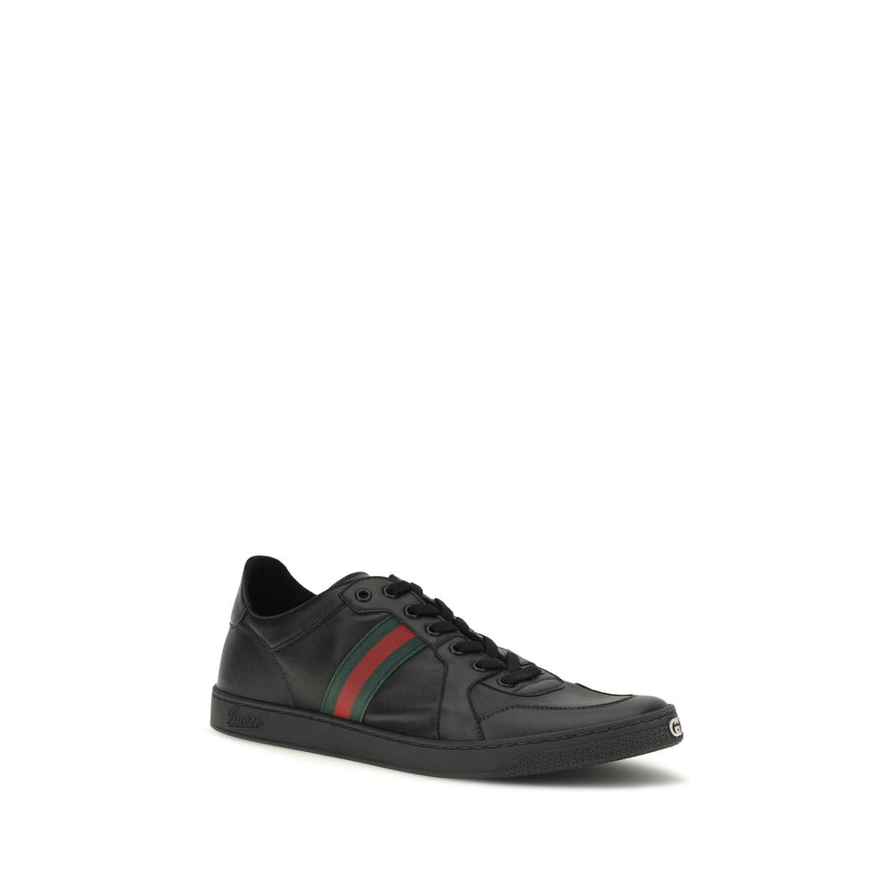 Gucci Black Lamb Ovis Aries Low Top Sneakers