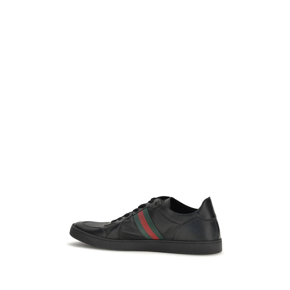 Gucci Black Lamb Ovis Aries Low Top Sneakers